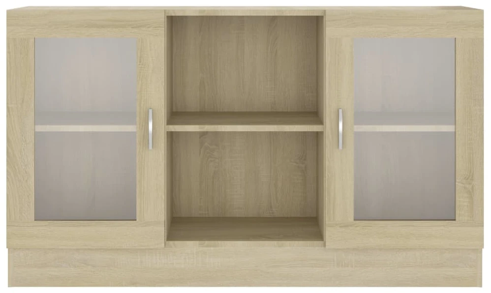 Vitrininė spintelė, ąžuolo, 120x30,5x70cm, apdirbta mediena