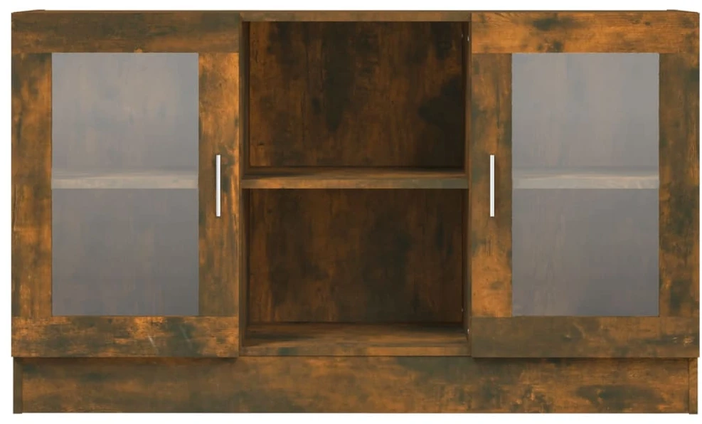 Vitrininė spintelė, dūminio ąžuolo, 120x30,5x70cm, mediena