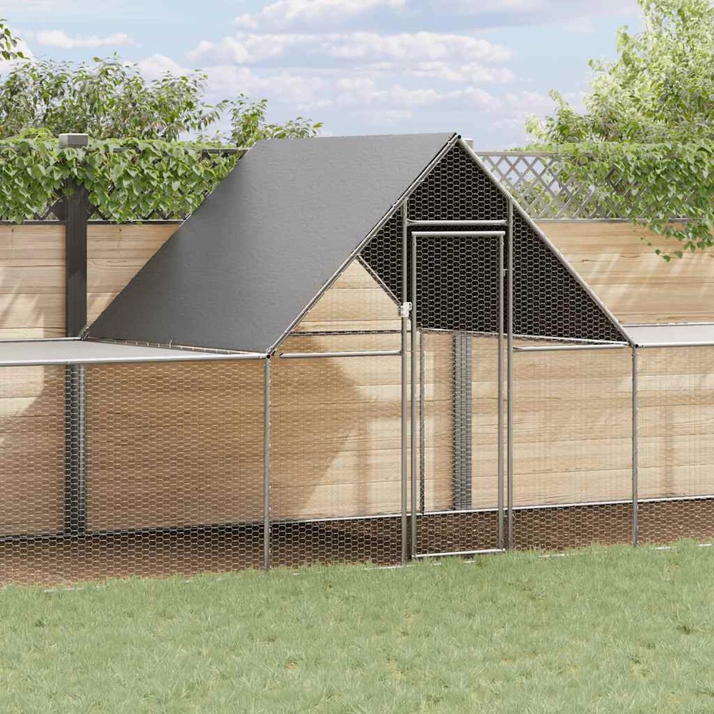 Voljeras viščiukams, 10x2x2m, galvanizuotas plienas