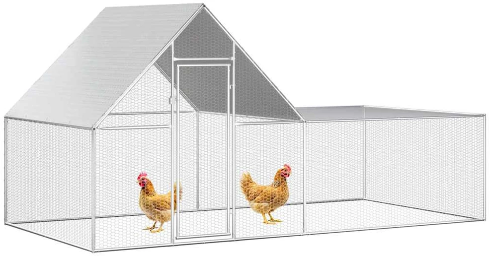 Voljeras viščiukams, 4x2x2m, galvanizuotas plienas