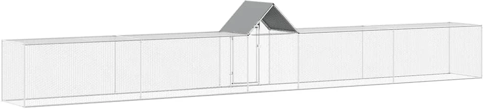 Voljeras viščiukams, 9x1x1,5m, galvanizuotas plienas