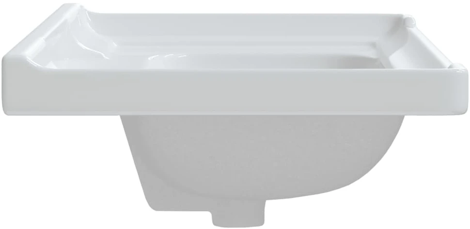 Vonios kambario praustuvas, baltas, 71x48x23cm, keramika
