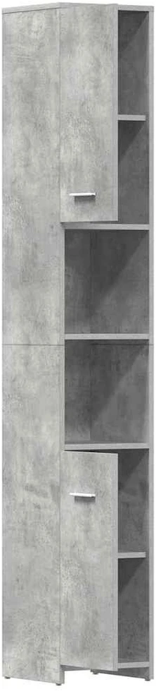 Vonios kambario spintelė, betono, 30x30x183,5cm, mediena