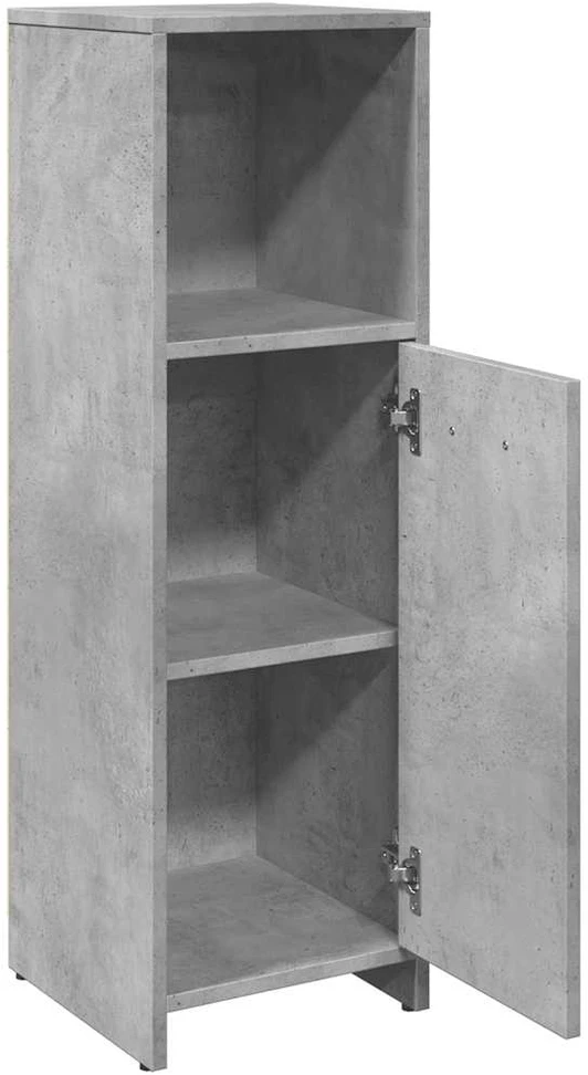 Vonios kambario spintelė, betono pilka, 30x30x95cm, MDP