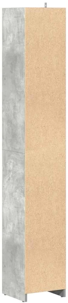 Vonios kambario spintelė, betono pilka, 30x30x183,5cm, MDP