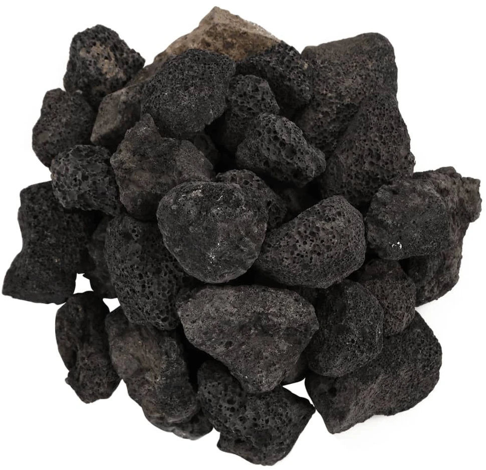 Vulkaninės uolienos, juodos spalvos, 25kg, 3–5cm