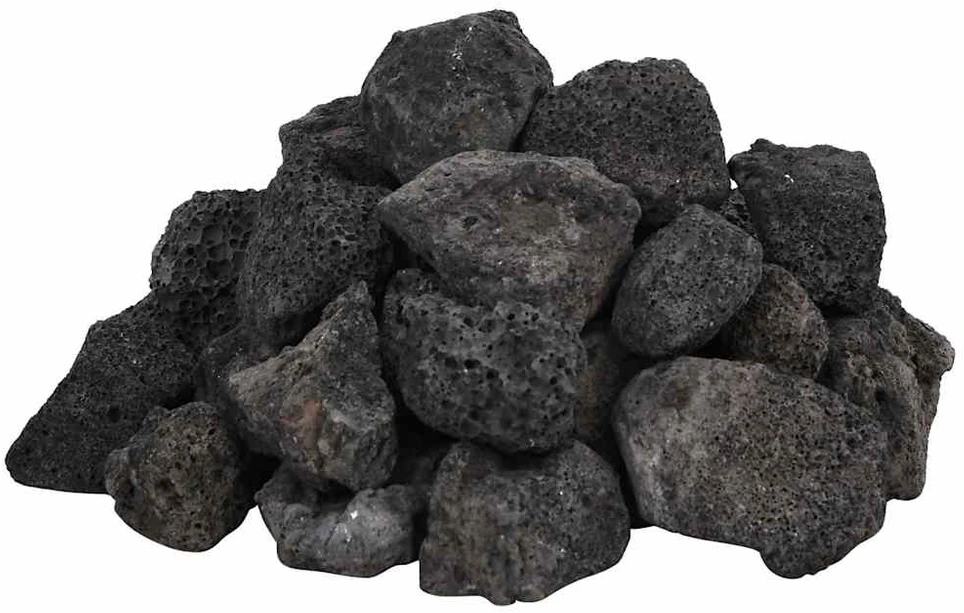 Vulkaninės uolienos, juodos spalvos, 25kg, 3–5cm
