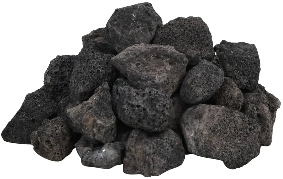 Vulkaninės uolienos, juodos spalvos, 25kg, 3–5cm