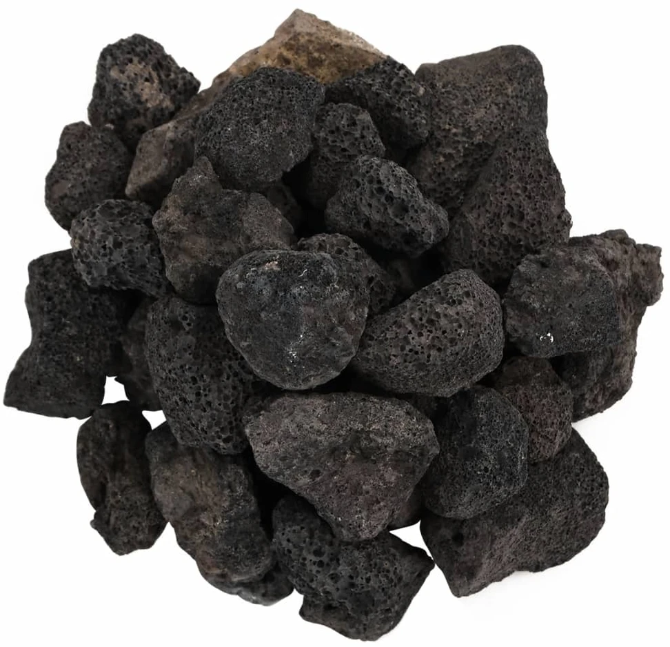 Vulkaninės uolienos, juodos spalvos, 25kg, 3–5cm