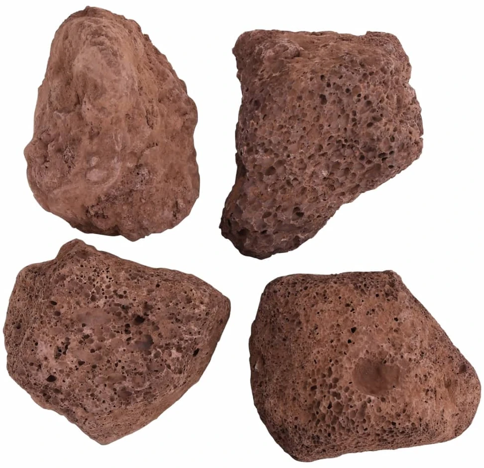 Vulkaninės uolienos, raudonos spalvos, 10 kg, 10-30 cm