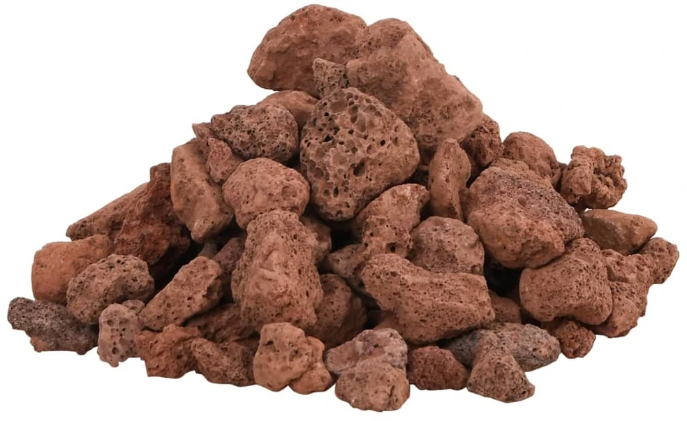 Vulkaninės uolienos, raudonos spalvos, 10 kg, 1–2cm