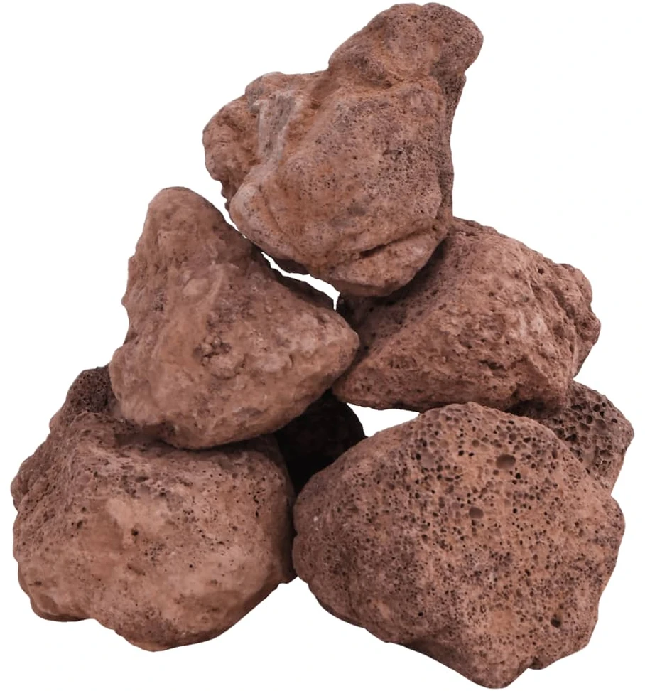 Vulkaninės uolienos, raudonos spalvos, 10 kg, 10-30 cm