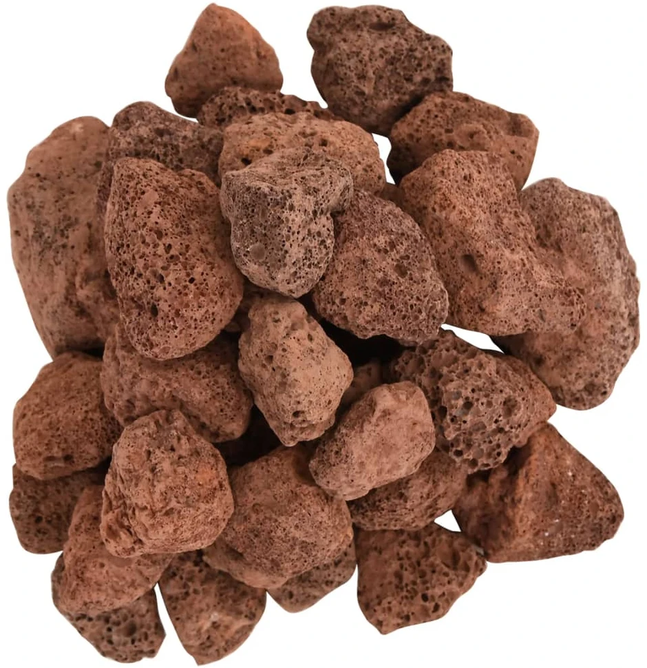 Vulkaninės uolienos, raudonos spalvos, 10 kg, 3-5 cm
