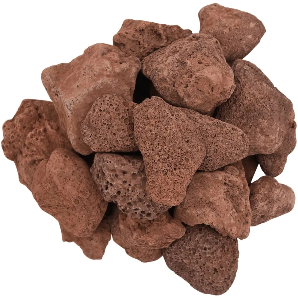 Vulkaninės uolienos, raudonos spalvos, 10kg, 5–8cm