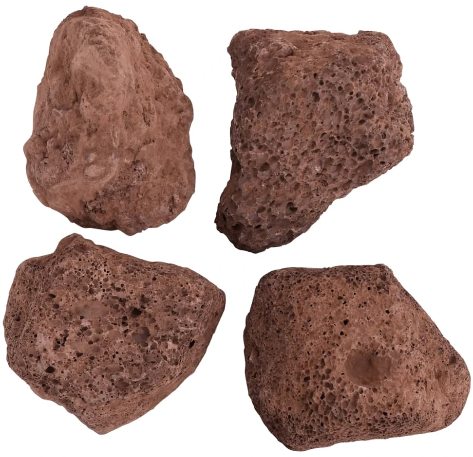 Vulkaninės uolienos, raudonos spalvos, 25 kg, 10-30 cm