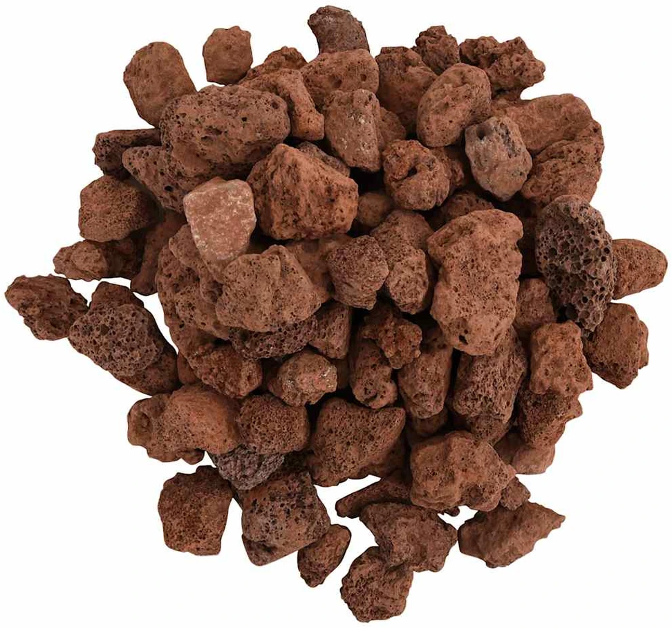 Vulkaninės uolienos, raudonos spalvos, 25kg, 1–2cm