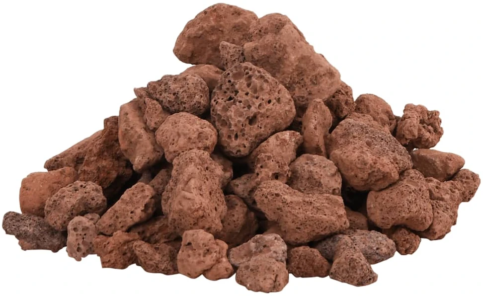 Vulkaninės uolienos, raudonos spalvos, 25kg, 1–2cm