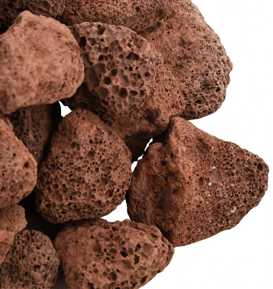 Vulkaninės uolienos, raudonos spalvos, 25kg, 3–5cm