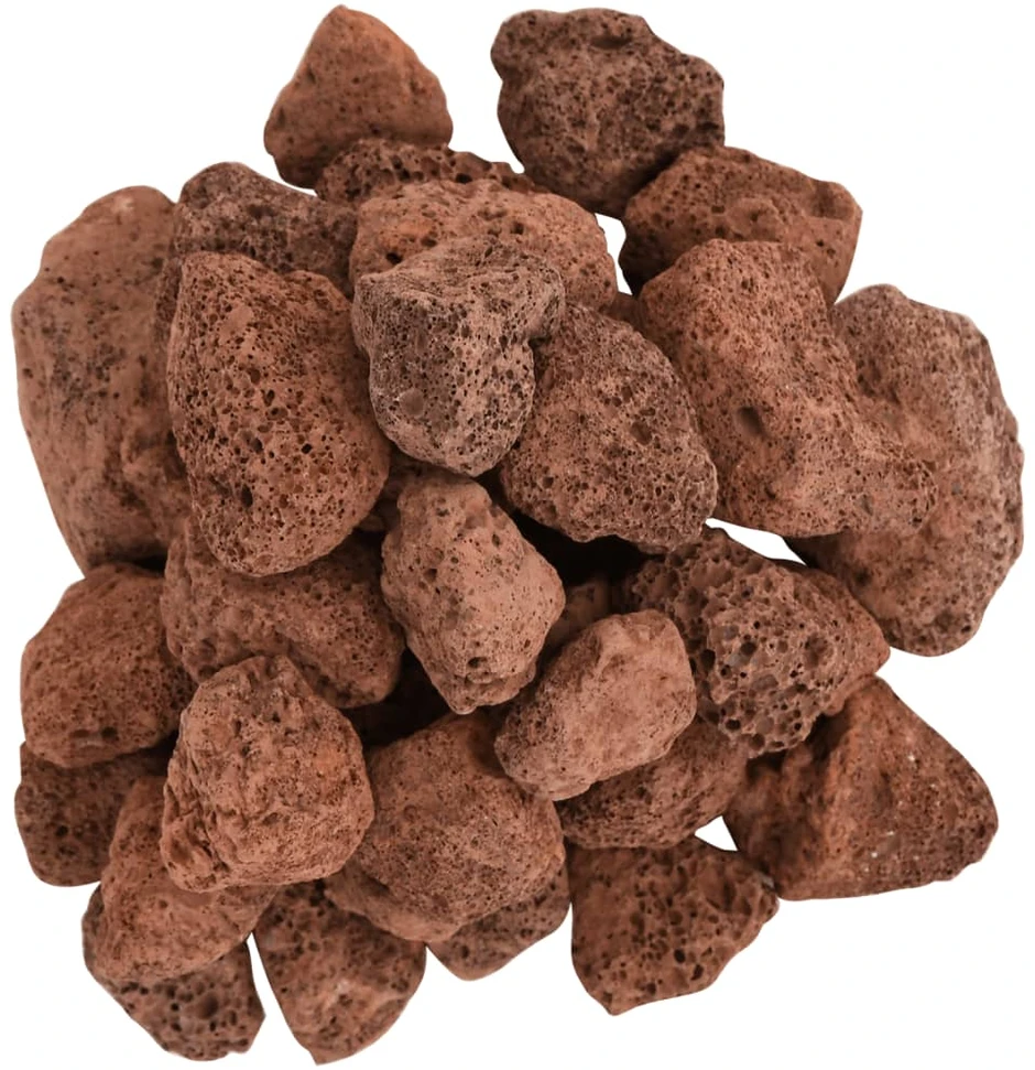 Vulkaninės uolienos, raudonos spalvos, 25kg, 3–5cm