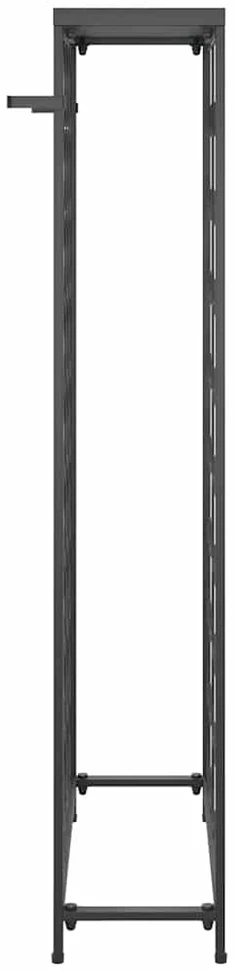 Vyno laikiklis 45 buteliams, juodas, 54x18x100cm, kalta geležis