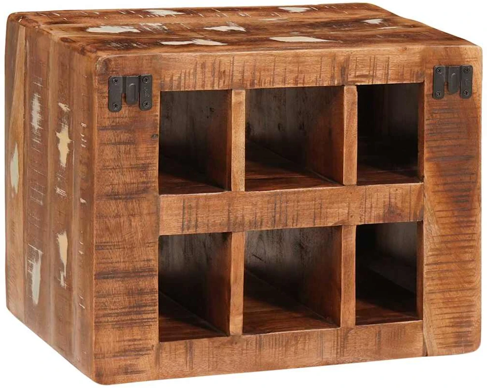 Vyno stovas Ruda 44 x 30 x 35 cm Kietas atkurtas medis
