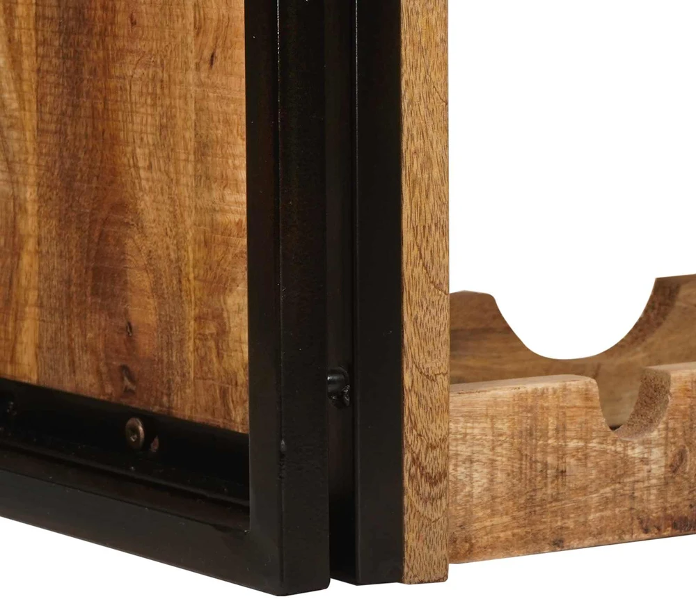 Vyno stovas Ruda 80 x 45 x 33 cm Kietas Rupus Mangų Medis