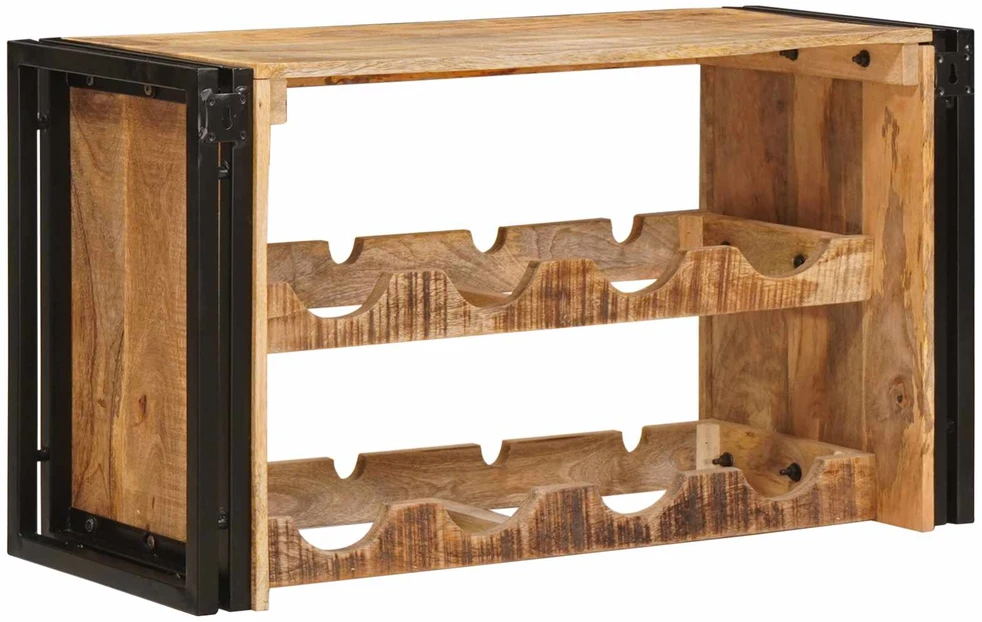 Vyno stovas Ruda 80 x 45 x 33 cm Kietas Rupus Mangų Medis