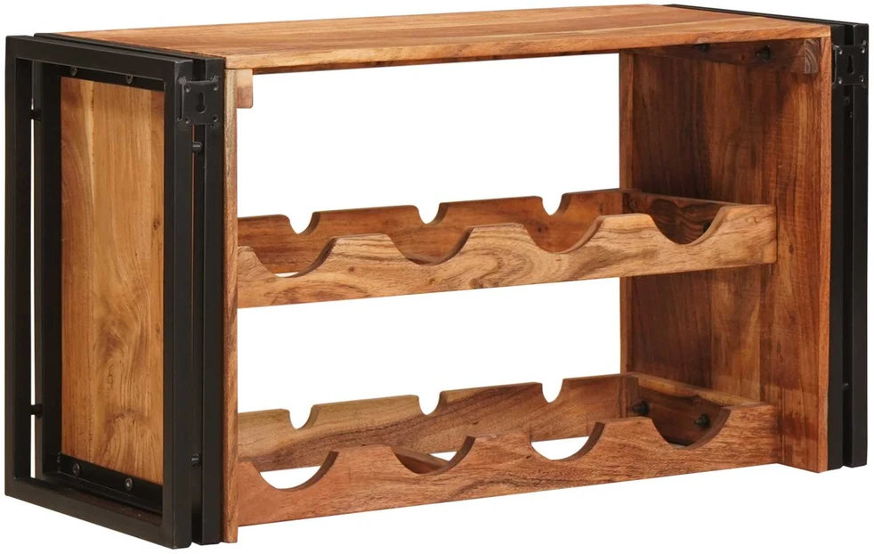 Vyno stovas Ruda 80 x 45 x 33 cm Kietos akacijos mediena