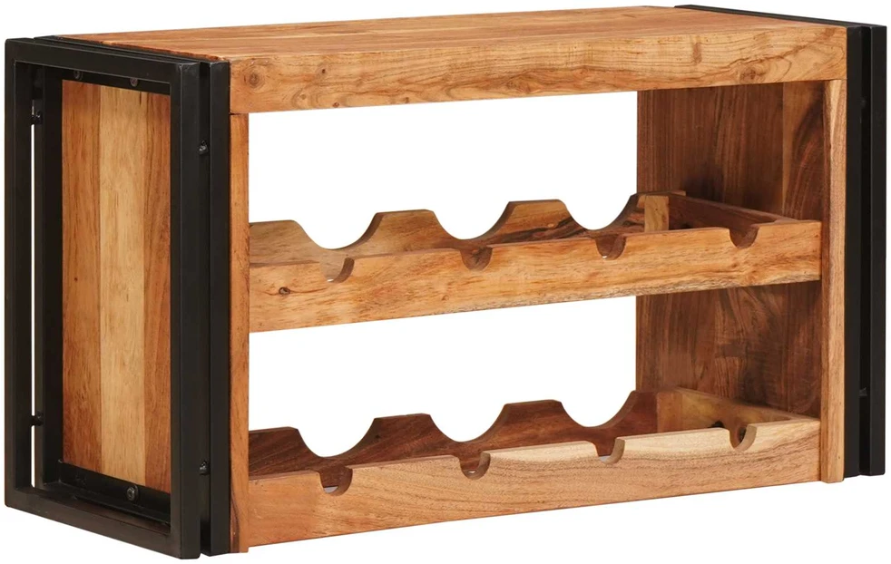 Vyno stovas Ruda 80 x 45 x 33 cm Kietos akacijos mediena