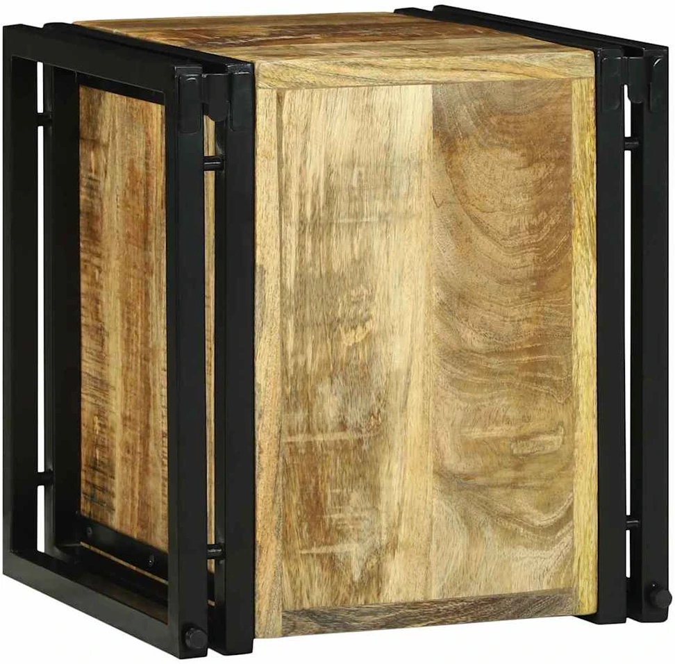 Vyno stovas Ruda ir juoda 35 x 35 x 39 cm Kietas mango medis