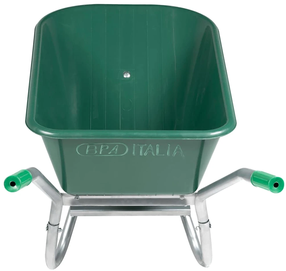 Wheelbarrow Žalias 90 L 150 kg Cinkuotas plienas ir plastikas