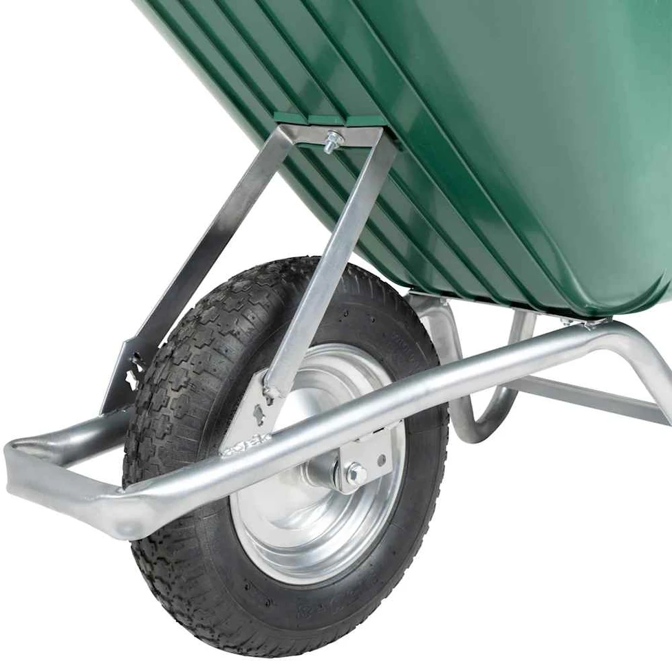 Wheelbarrow Žalias 90 L 150 kg Cinkuotas plienas ir plastikas