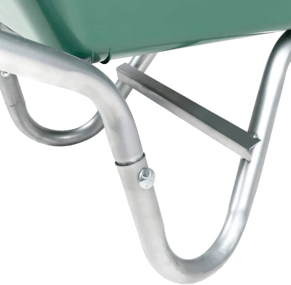 Wheelbarrow Žalias 90 L 150 kg Cinkuotas plienas ir plastikas