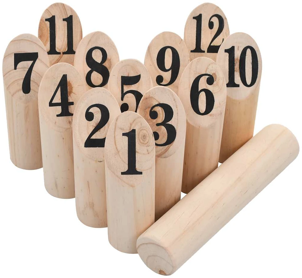 Žaidimas Number Kubb, medinis