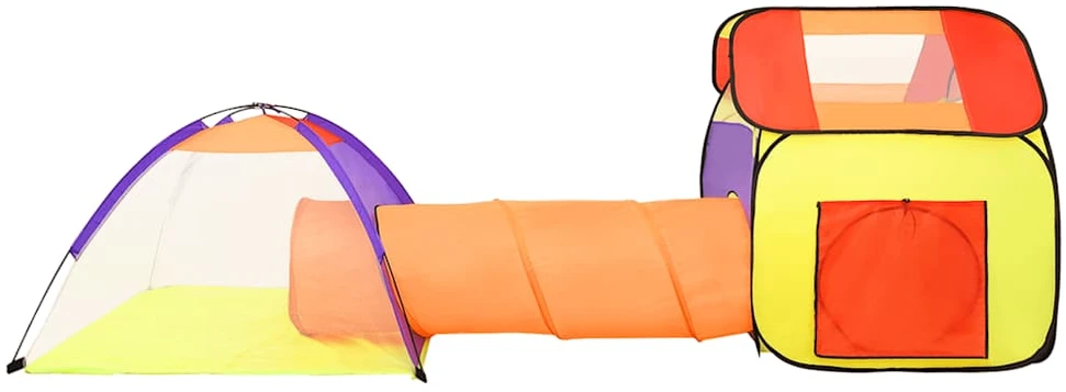Žaidimų palapinė su 250 kamuoliukų, spalvota, 338x123x111cm