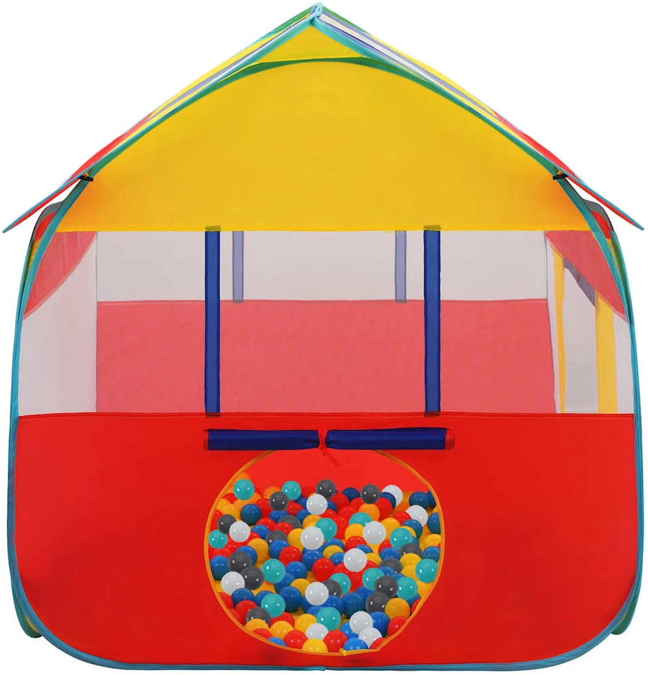 Žaidimų palapinė su 550 kamuoliukų, 123x120x126cm