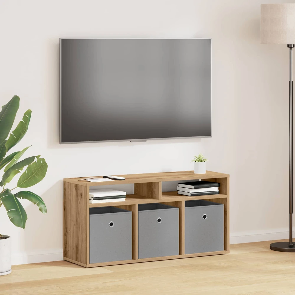 TV staliukas Žemas stalas 87 x 27,5 x 43 cm Amatininkų ąžuolas