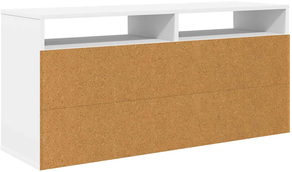 TV staliukas Žemas stalas su stalčių Balta 102 x 32 x 48,5 cm
