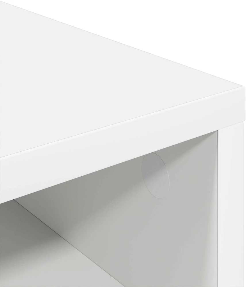 TV staliukas Žemas stalas su stalčių Balta 102 x 32 x 48,5 cm