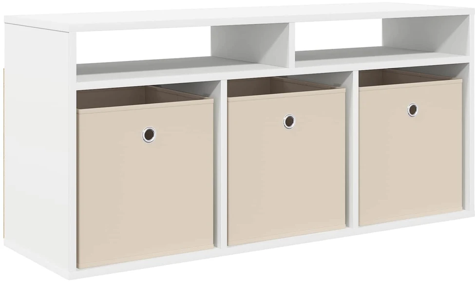 TV staliukas Žemas stalas su stalčių Balta 102 x 32 x 48,5 cm