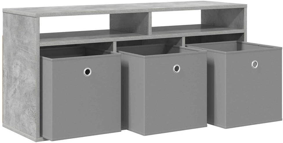 TV staliukas Žemas stalas su stalčių Betono pilka 102 x 32 x 48,5 cm