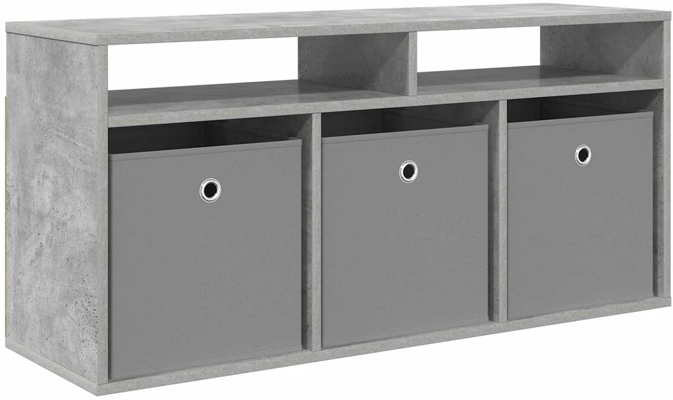TV staliukas Žemas stalas su stalčių Betono pilka 102 x 32 x 48,5 cm