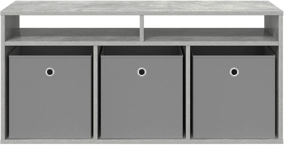 TV staliukas Žemas stalas su stalčių Betono pilka 102 x 32 x 48,5 cm