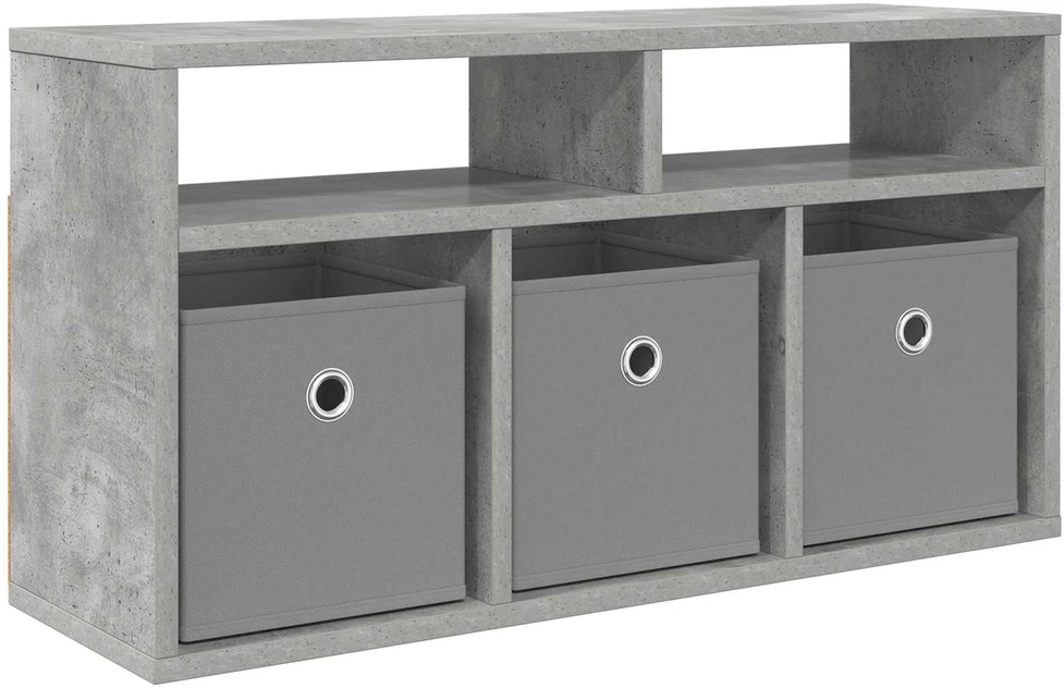 TV staliukas Žemas stalas su stalčių Betono pilka 72 x 22,5 x 38 cm