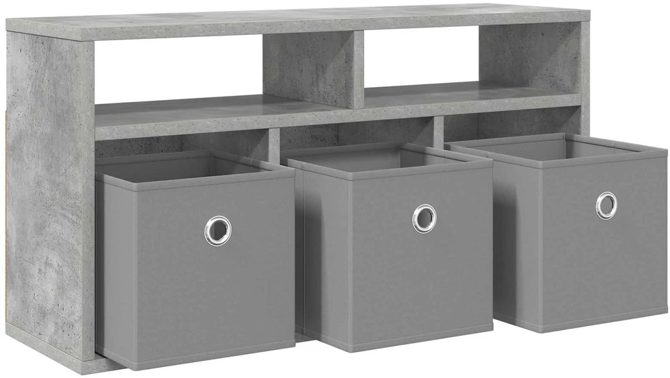 TV staliukas Žemas stalas su stalčių Betono pilka 72 x 22,5 x 38 cm