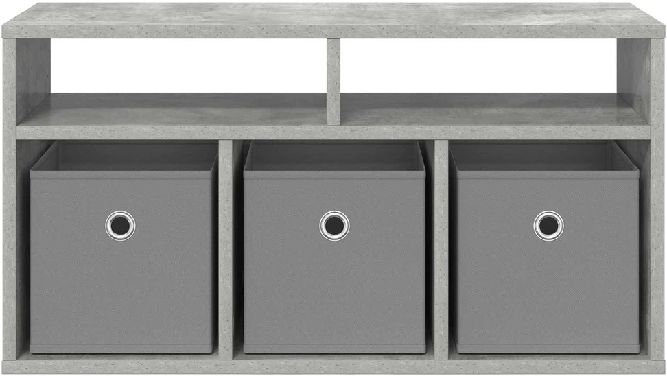 TV staliukas Žemas stalas su stalčių Betono pilka 72 x 22,5 x 38 cm