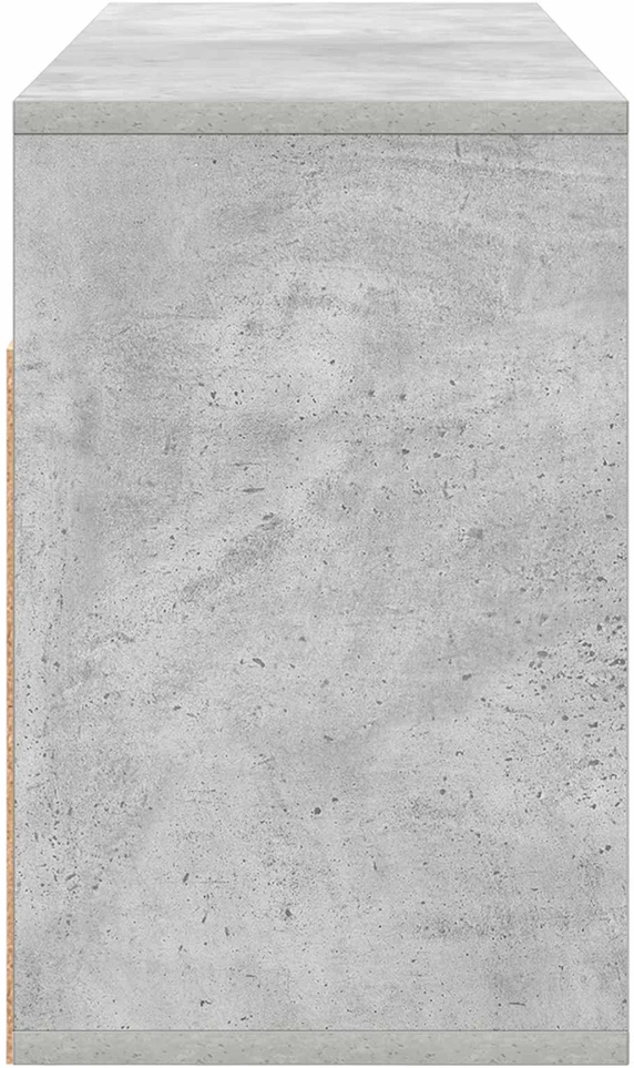 TV staliukas Žemas stalas su stalčių Betono pilka 87 x 27,5 x 43 cm