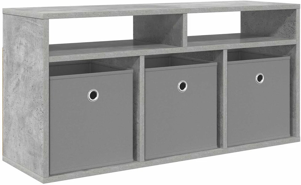 TV staliukas Žemas stalas su stalčių Betono pilka 87 x 27,5 x 43 cm