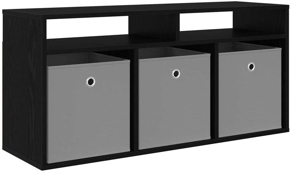 TV staliukas Žemas stalas su stalčių Juodas ąžuolas 102 x 32 x 48,5 cm
