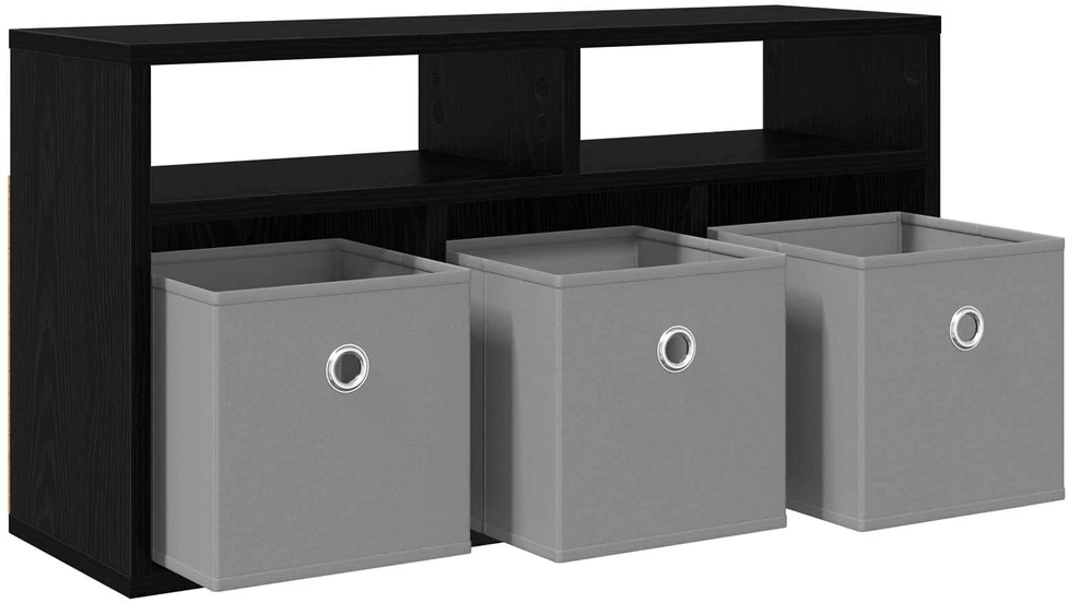 TV staliukas Žemas stalas su stalčių Juodas ąžuolas 72 x 22,5 x 38 cm